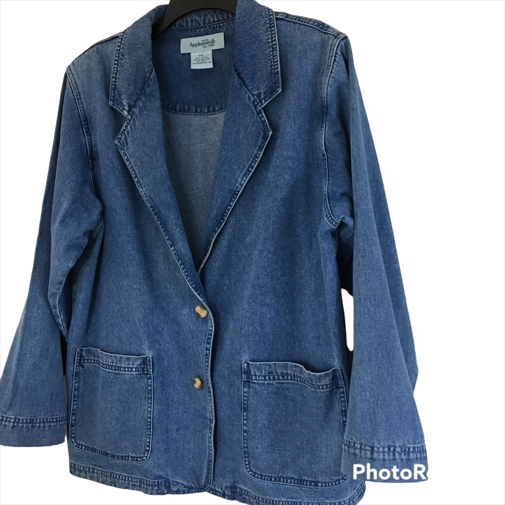 Vintage Appleseed’s Denim. Blazer Sz PXL